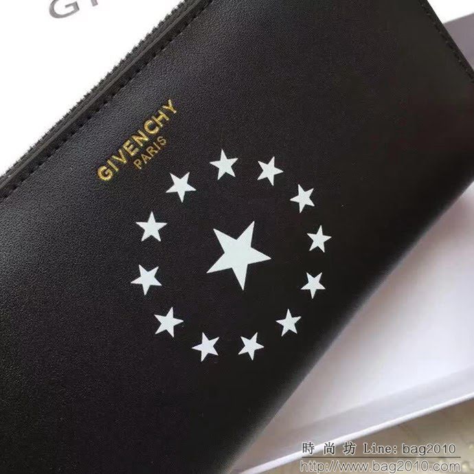 GlVENCHY紀梵希 2018最新 熱賣款式 專櫃品質 頂級進口牛皮 原版五金 拉鏈錢包 091888  tsg1052